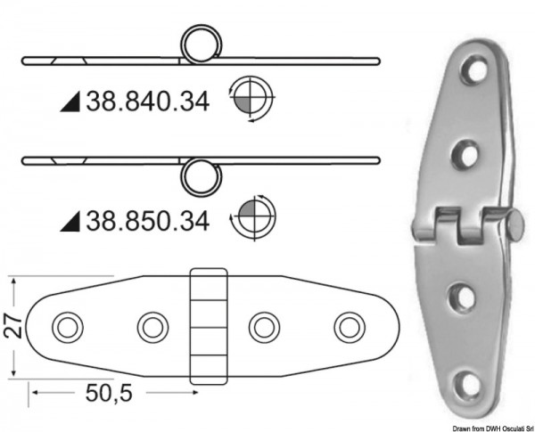 Scharnier 2mm