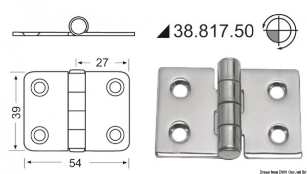 Scharnier 2mm