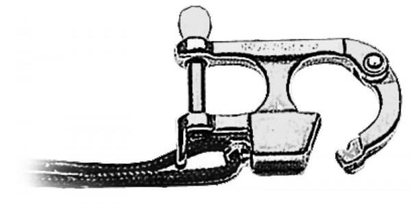 Schnappschäkel aus rostfreiem Edelstahl für Wassserski, entspricht Ri.Na 165/06/DIP vom 18.04.1988