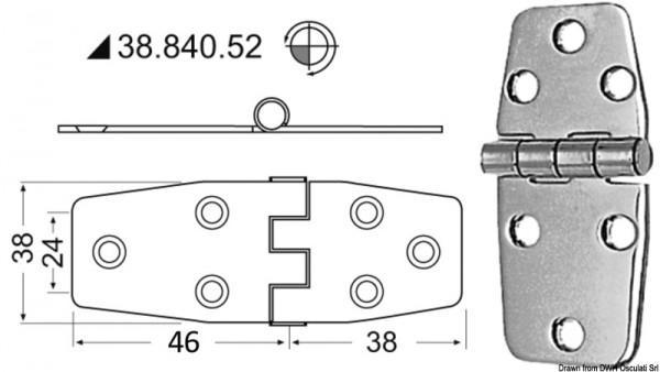 Scharnier 2mm