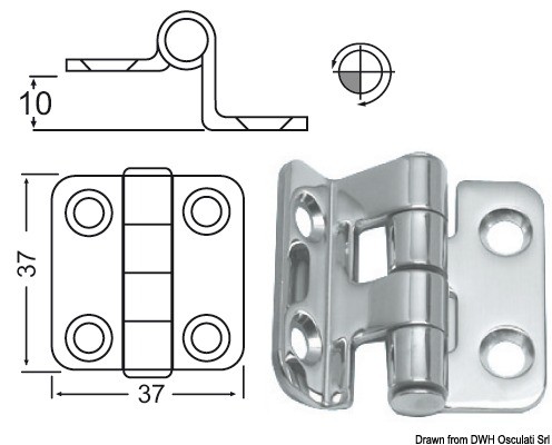 Winkelscharnier 2mm