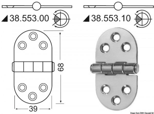 Scharnier 2mm