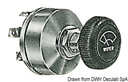 Bedienungsschalter für Scheibenwischer mit Regler für zwei Geschwindigkeiten