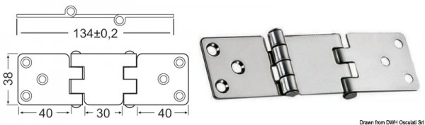 Winkelscharnier 2mm