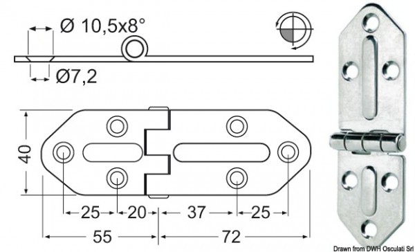 Scharniere, 2,5 mm