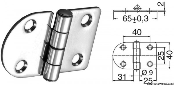 Scharnier 2mm