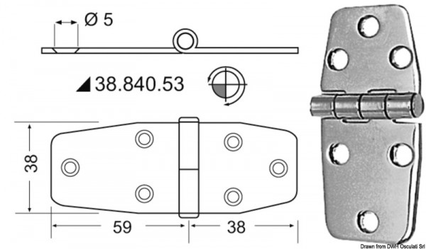 Scharniere, 2,5 mm