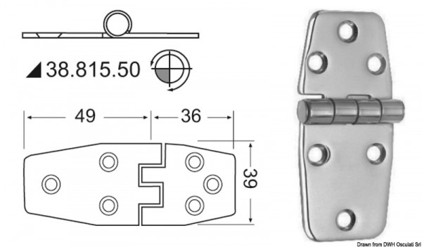 Scharnier 2mm