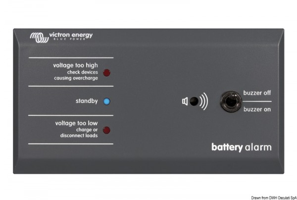 Victron Schalttafel Batteriealarm