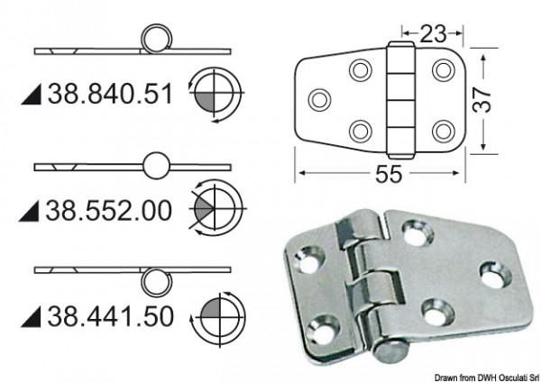 Scharnier 2mm