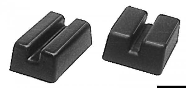 PVC-Endstück, schwarz 44x18 mm