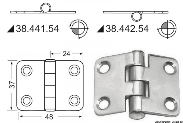 Scharnier 2mm