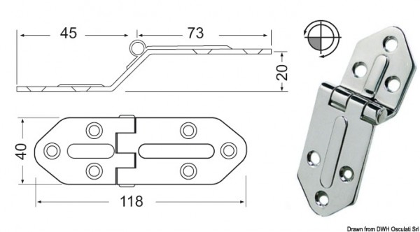 Scharniere, 2,5 mm