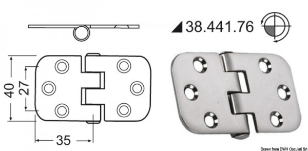 Scharnier 2mm