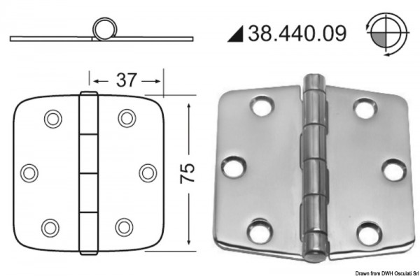 Scharnier 2mm