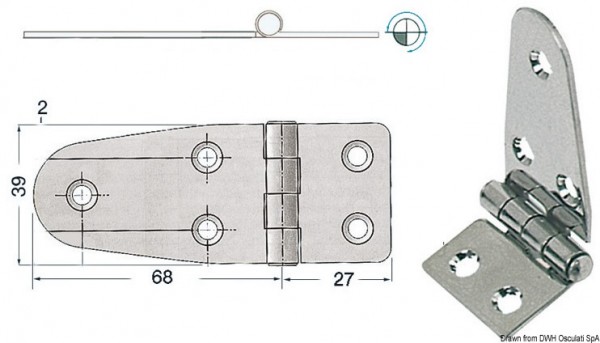 Scharnier 2mm