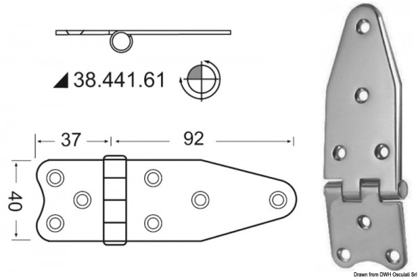 Scharnier 2mm