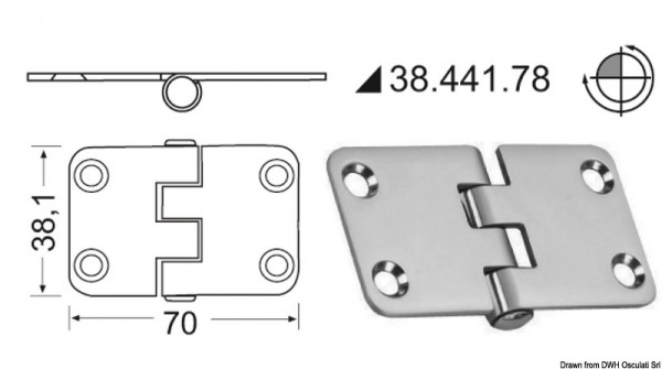 Scharnier 2mm