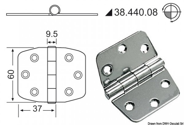 Scharnier 2mm